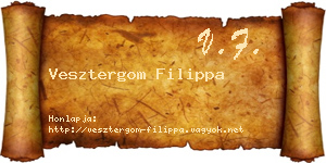 Vesztergom Filippa névjegykártya